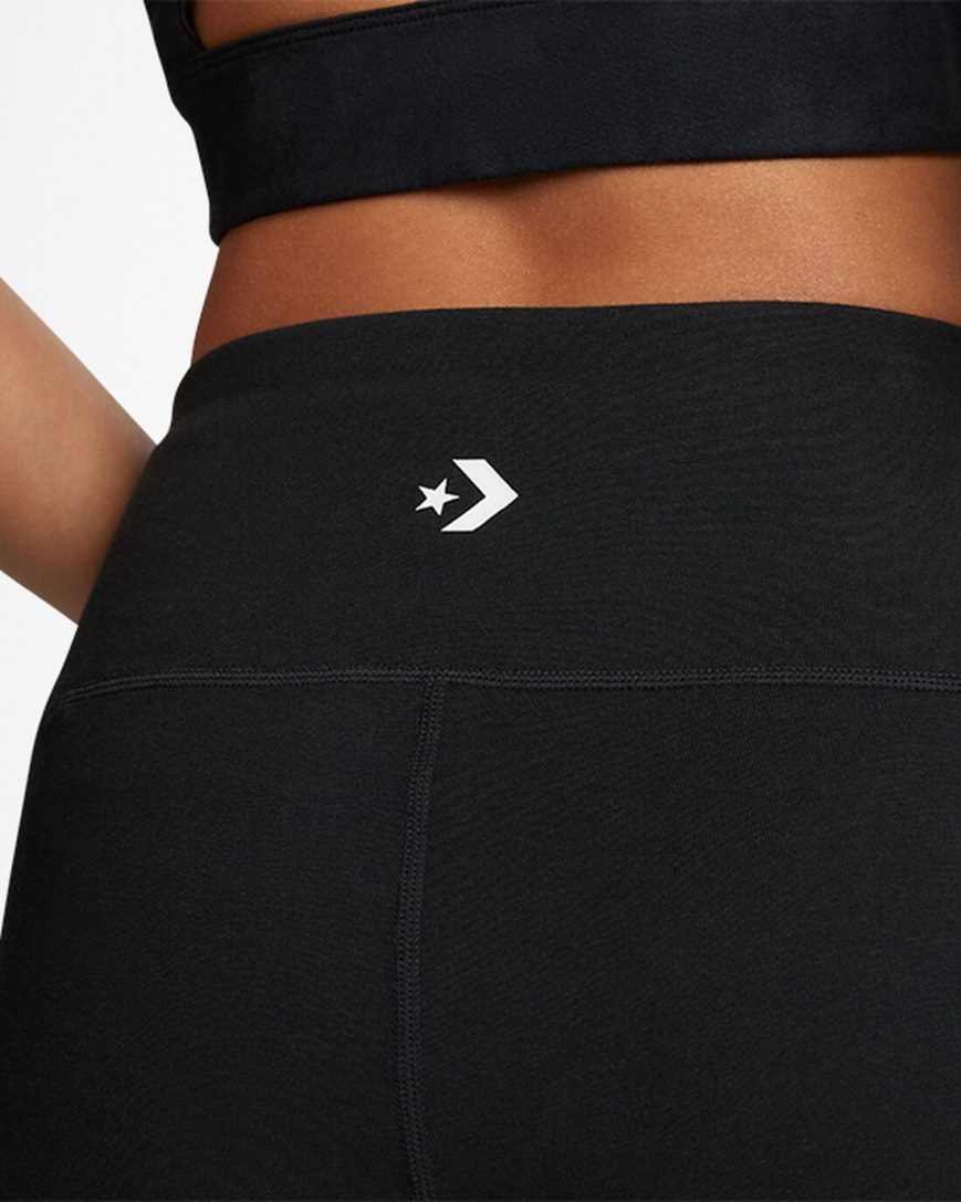 Women's Converse Wordmark Bike Shorts Black | AU 8E619E